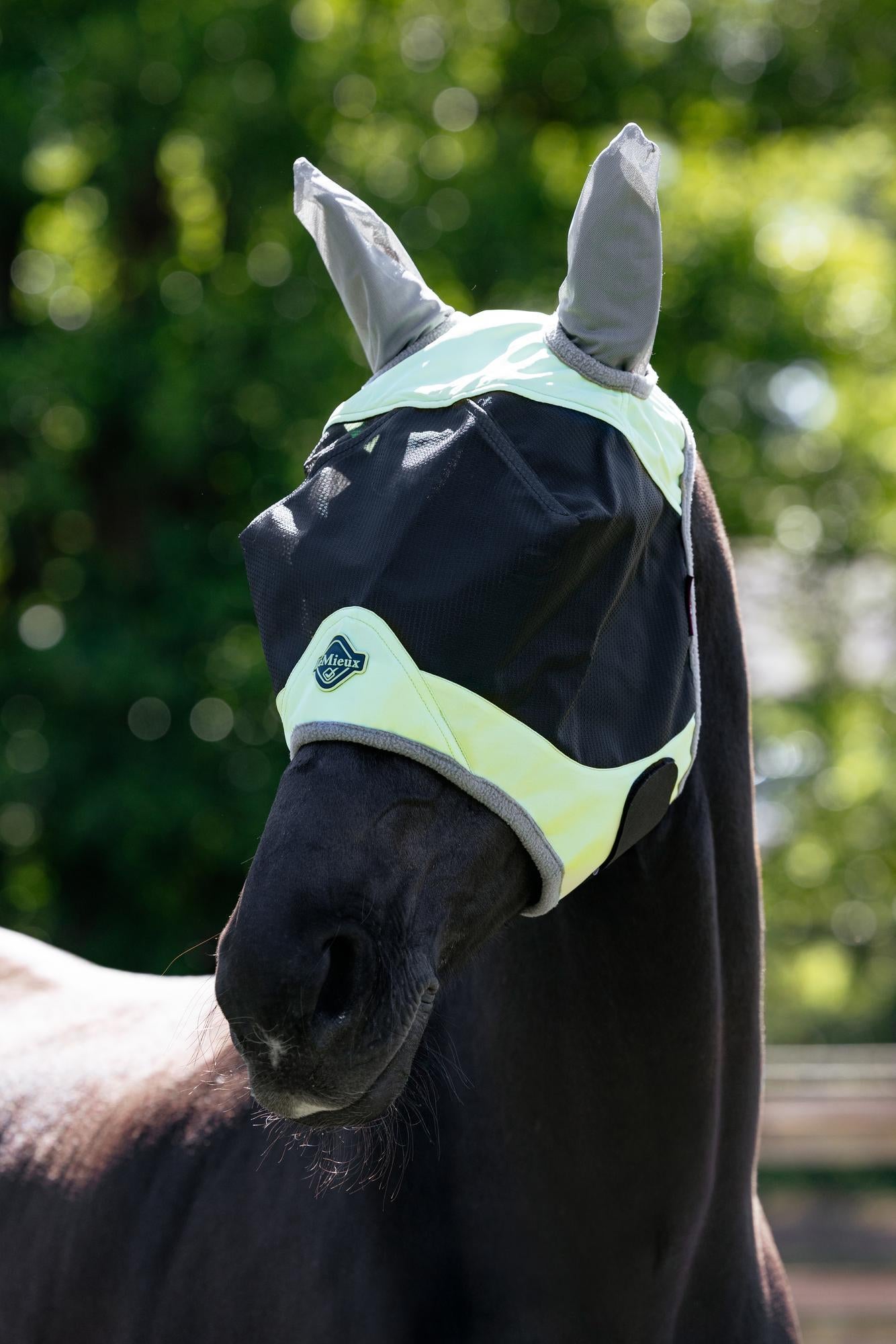 LeMieux Visor-Tek half fly mask Macaron breathable horse fly mask UV protection mesh