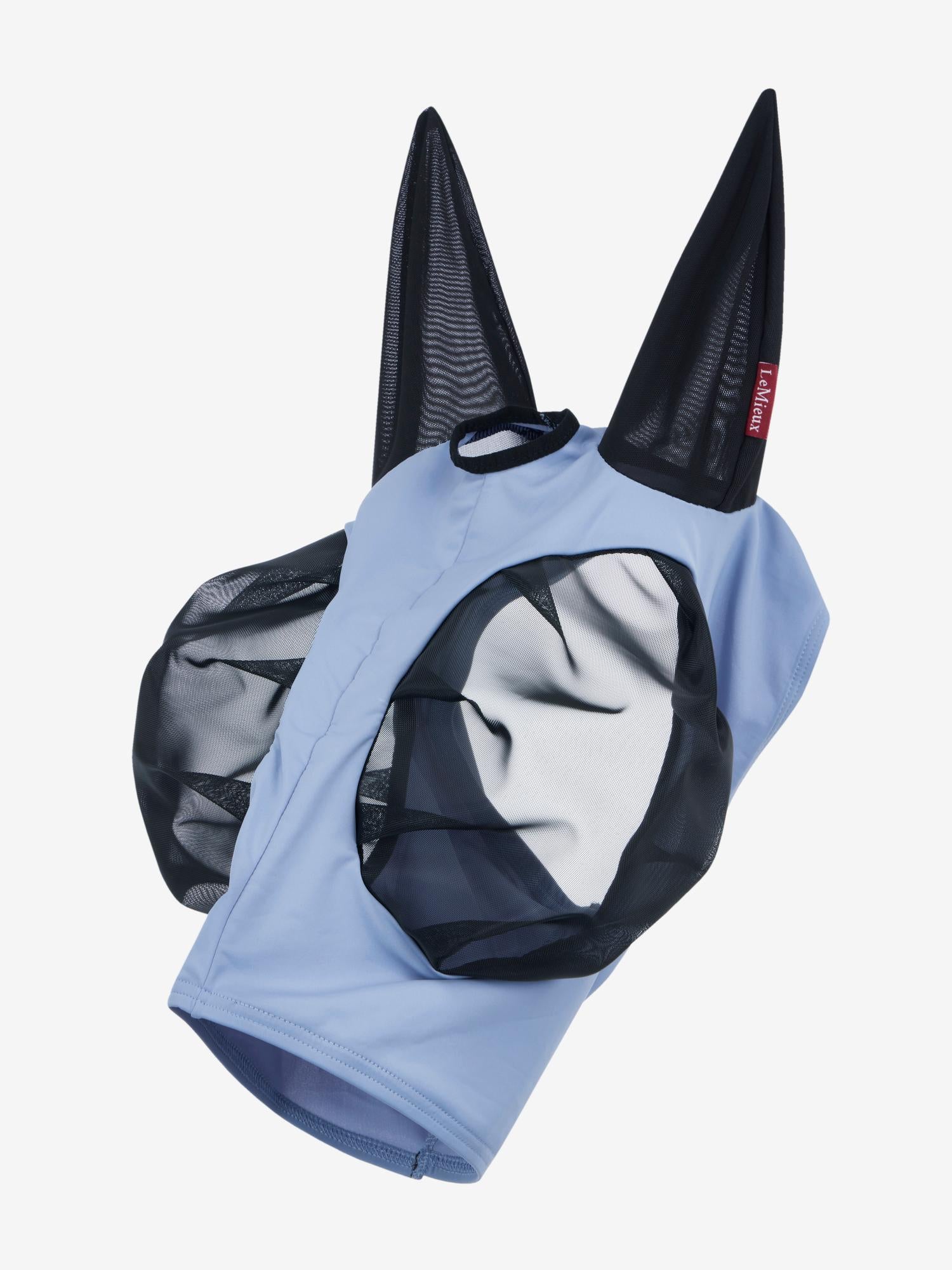 LeMieux Bug Relief Half Fly Mask Powder Blue breathable UV mask