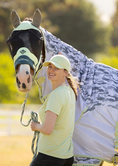 LeMieux Arika Camo-Tek Fly Rug Macaron