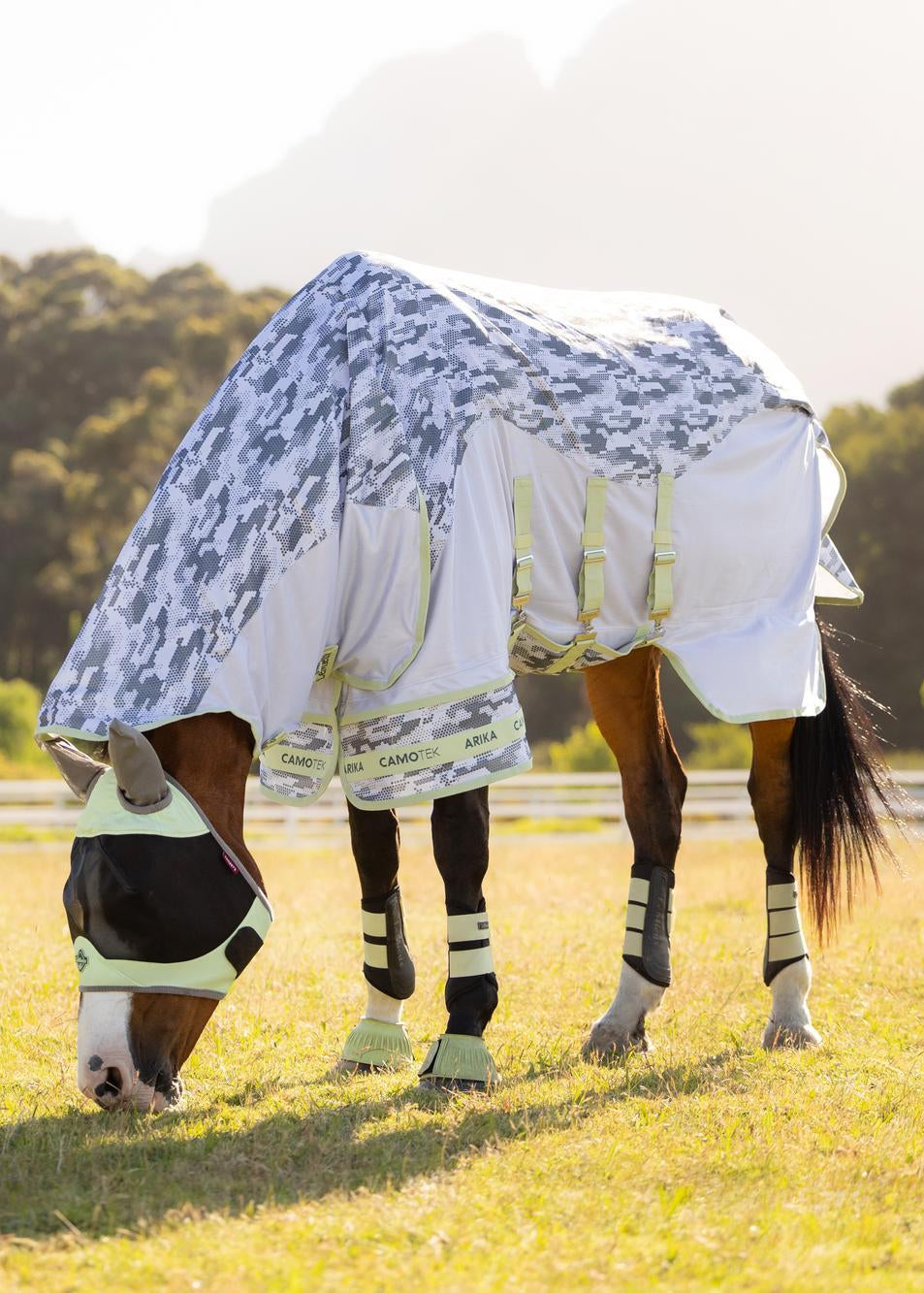 LeMieux Arika Camo-Tek Fly Rug Macaron