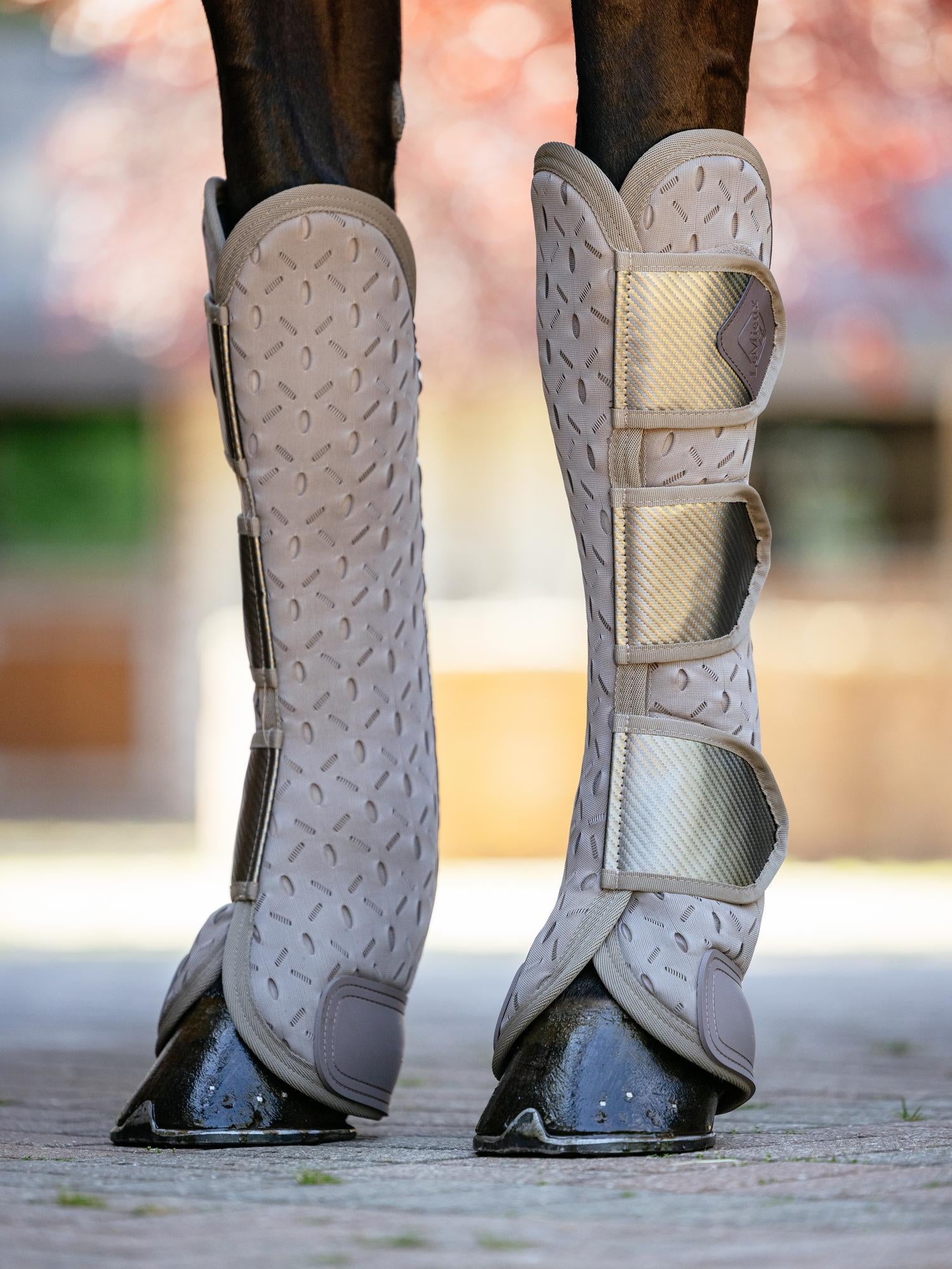 LeMieux Kudos 3D Mesh Travel Boots Pecan