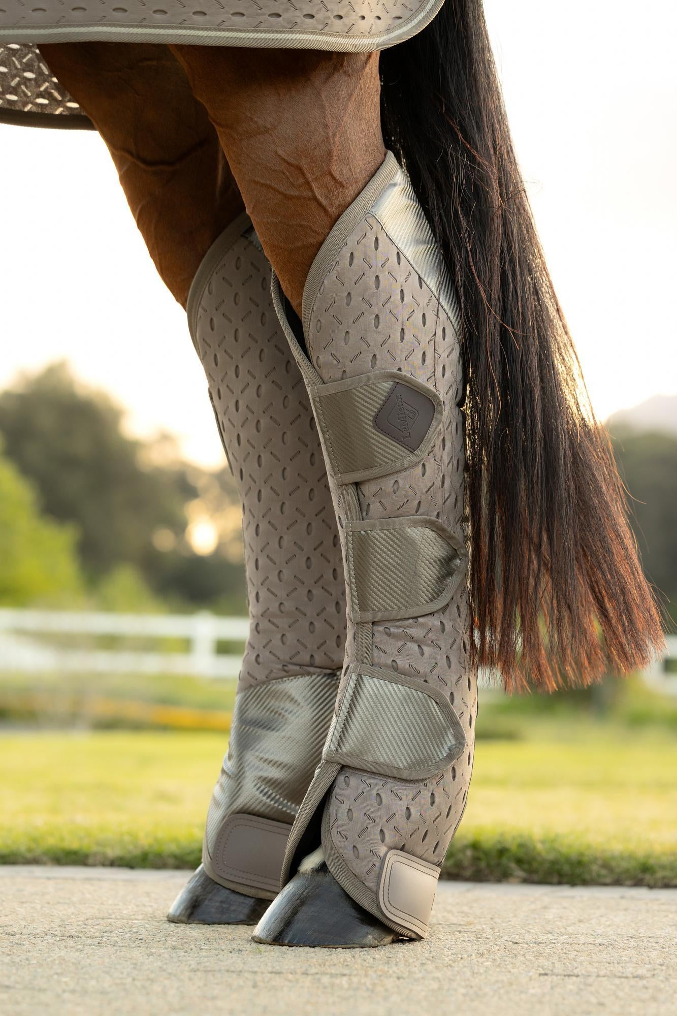 LeMieux Kudos 3D Mesh Travel Boots Pecan