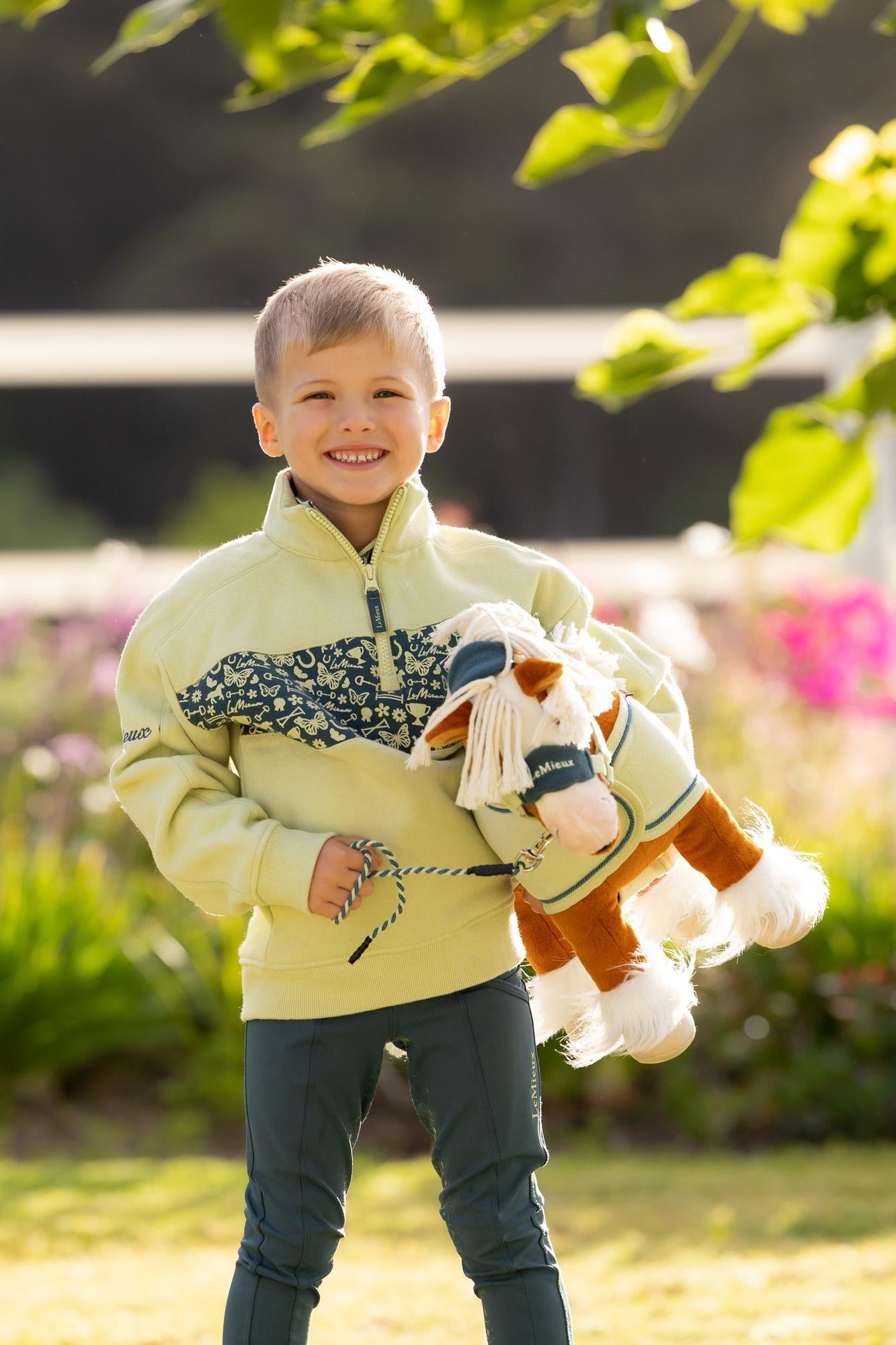 LeMieux Mini Quinn Quarter Zip Sweat Macaron