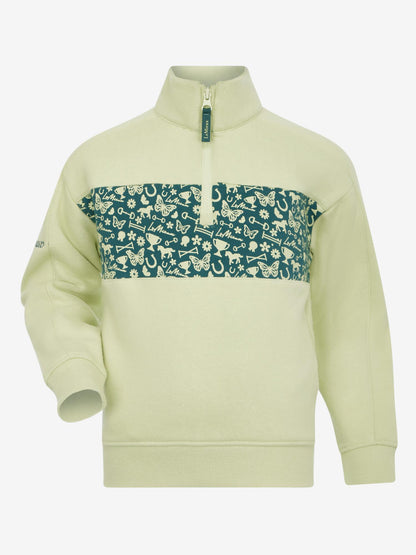 LeMieux Mini Quinn Quarter Zip Sweat Macaron