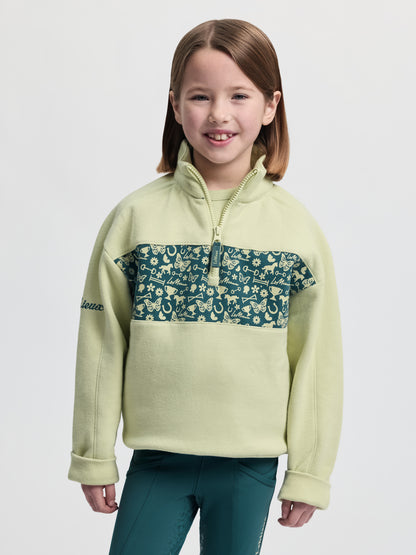 LeMieux Mini Quinn Quarter Zip Sweat Macaron