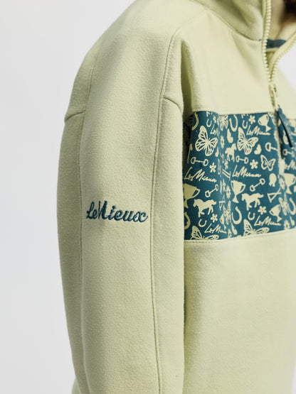 LeMieux Mini Quinn Quarter Zip Sweat Macaron