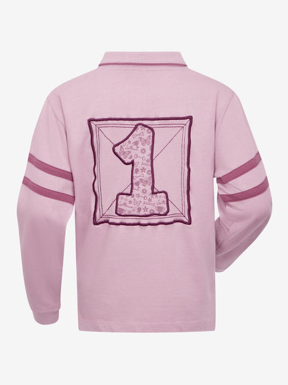 Lemieux Mini Robbie Rugby Shirt Mallow - Children's Equestrian Style Top