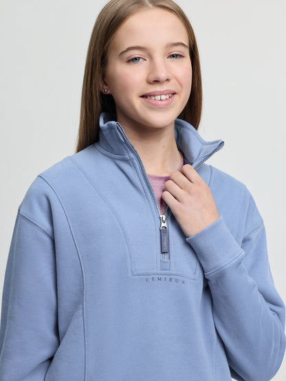 LeMieux Young Rider Vianne Quarter Zip Powder Blue