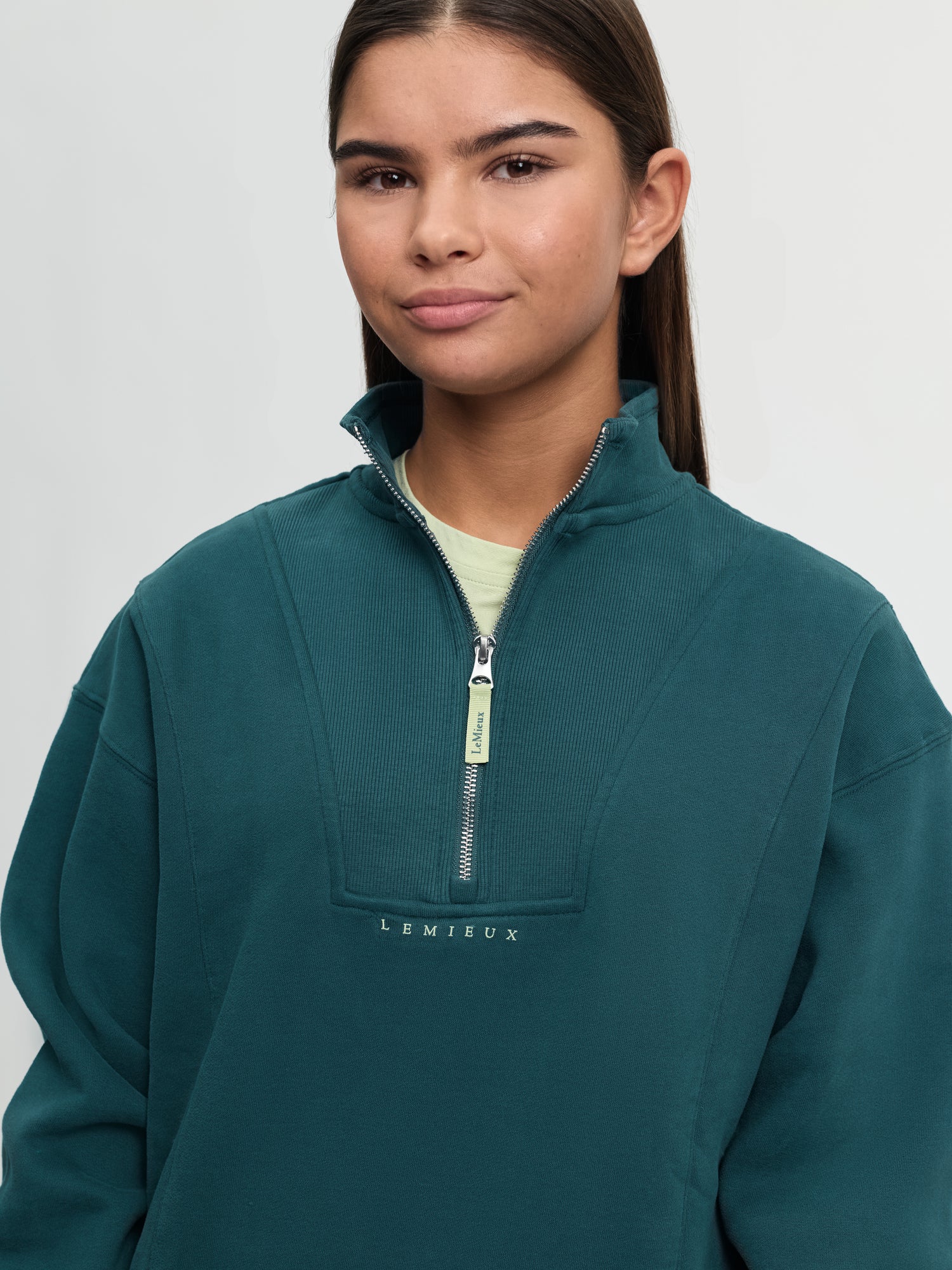 LeMieux Young Rider Vianne Quarter Zip Jungle