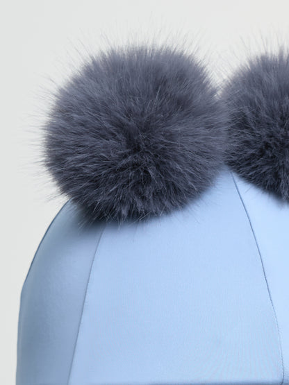 LeMieux Mini Double Pom Hat Silk Powder Blue