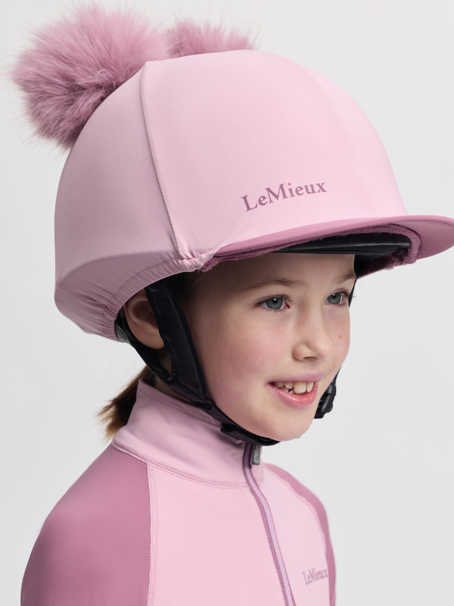 LeMieux Mini Double Pom Hat Silk Fondant | Equiflair