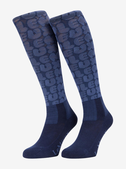 LeMieux Footsie Socks Bubble Font Shadow | Equiflair