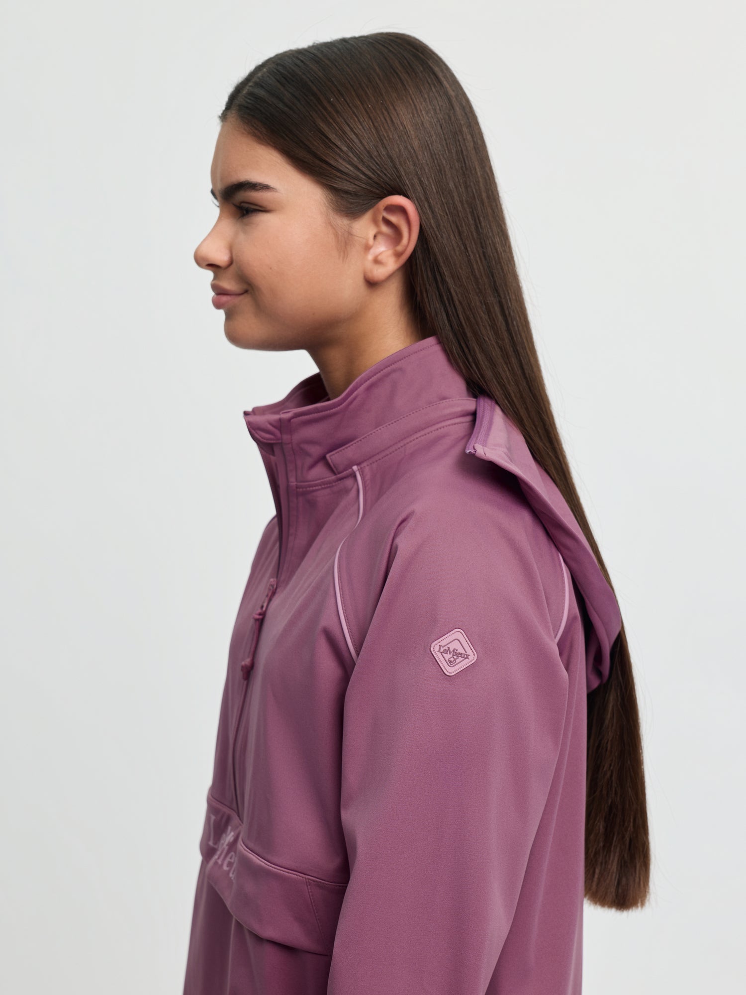 LeMieux Young Rider Paige Quarter Zip Waterproof Jacket Mallow