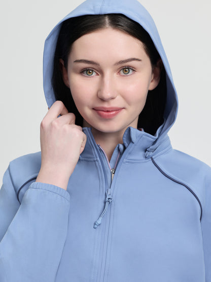 LeMieux Young Rider Paige Quarter Zip Waterproof Jacket Powder Blue | Equiflair