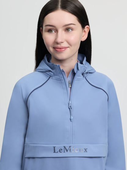 LeMieux Young Rider Paige Quarter Zip Waterproof Jacket Powder Blue | Equiflair