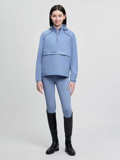 LeMieux Young Rider Paige Quarter Zip Waterproof Jacket Powder Blue | Equiflair