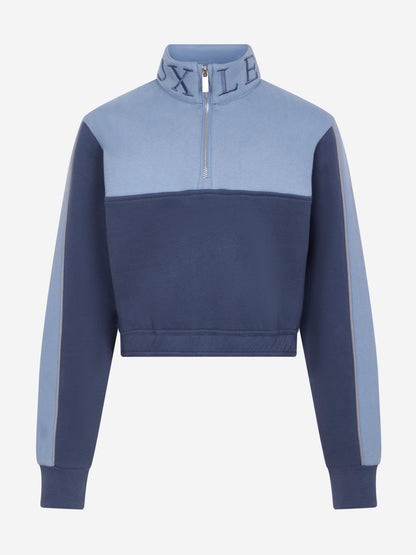 LeMieux Young Rider Cropped Kate Quarter Zip Shadow