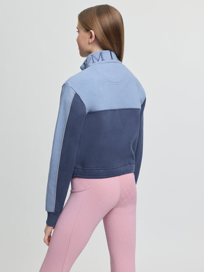 LeMieux Young Rider Cropped Kate Quarter Zip Shadow