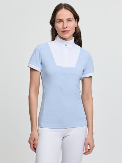 LeMieux Sophia Short Sleeve Pleated Show Shirt Mist | Equiflair