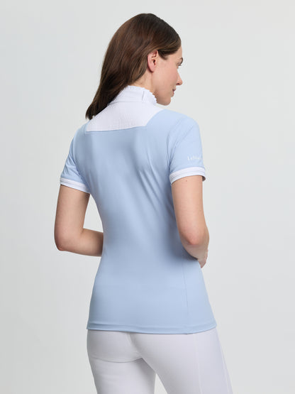 LeMieux Sophia Short Sleeve Pleated Show Shirt Mist | Equiflair