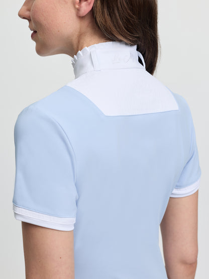 LeMieux Sophia Short Sleeve Pleated Show Shirt Mist | Equiflair