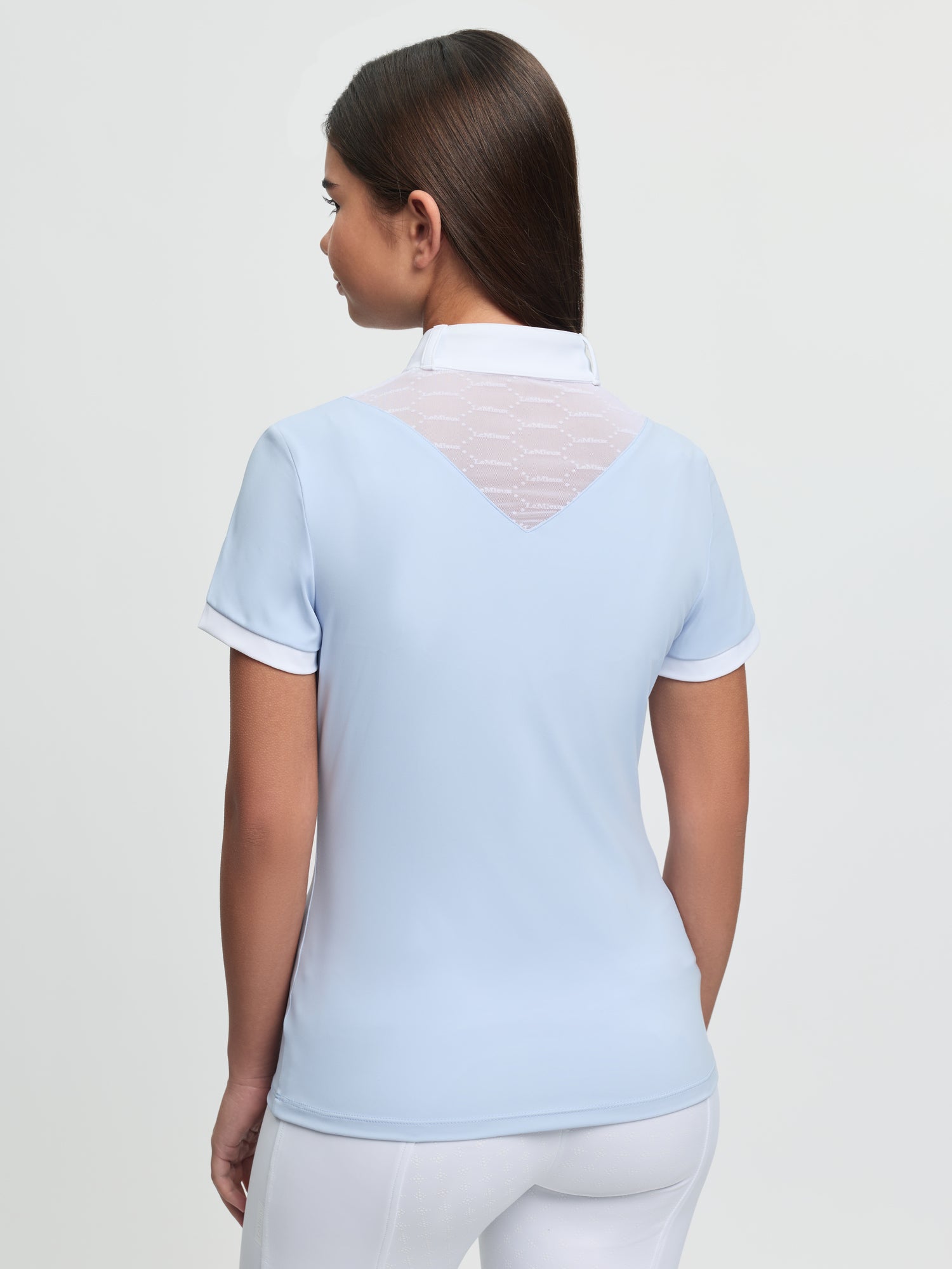 LeMieux Young Rider Eva Short Sleeve Show Shirt Mist