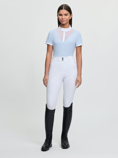 LeMieux Young Rider Eva Short Sleeve Show Shirt Mist