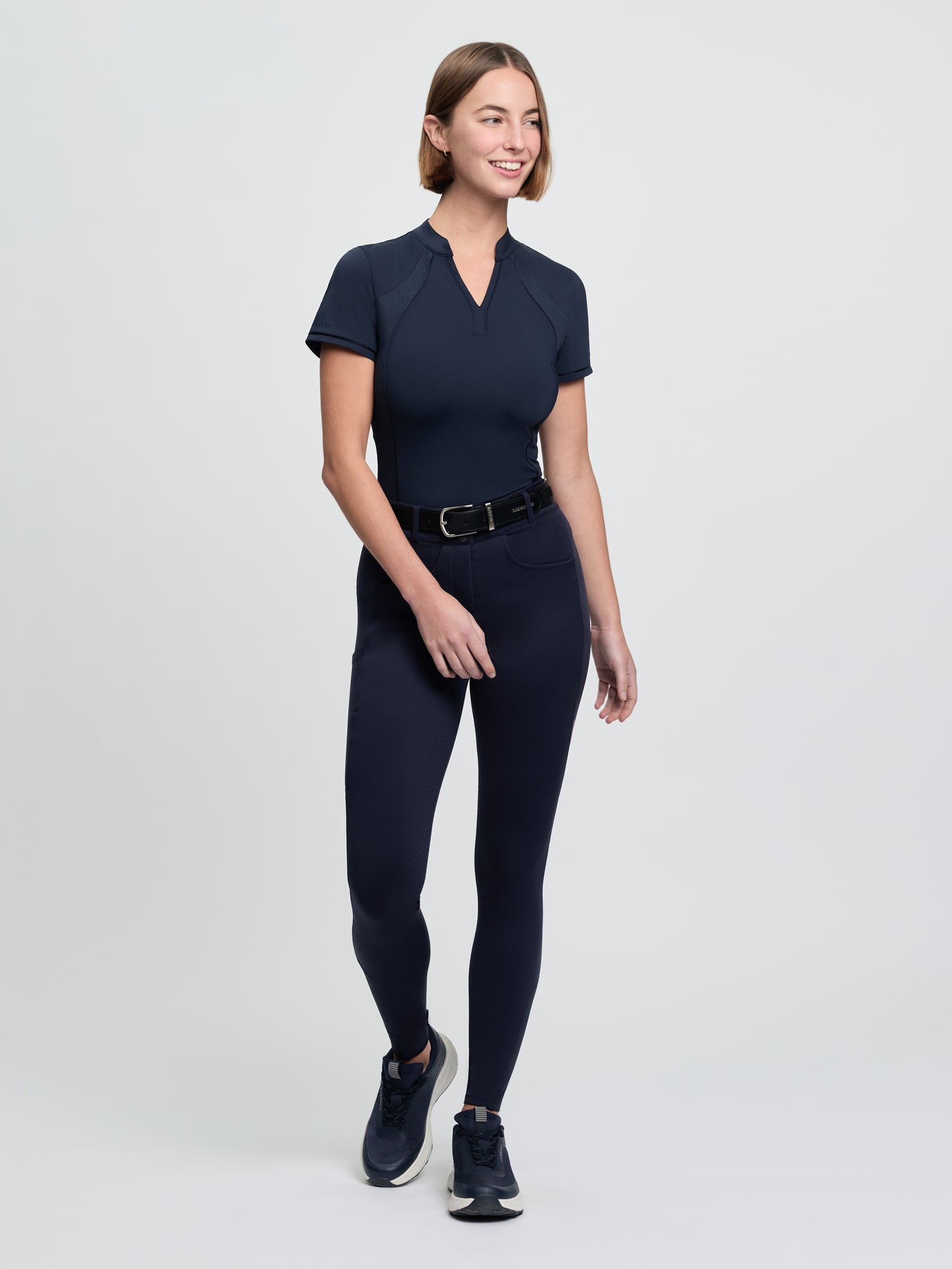 LeMieux Cami Sculpt Full Seat Breeches Navy | Equiflair