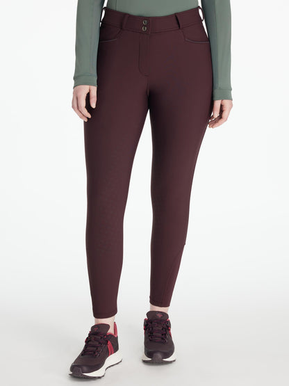 LEMIEUX ISABELLE Knee Grip Breeches Damson: Equestrian Riding Pants