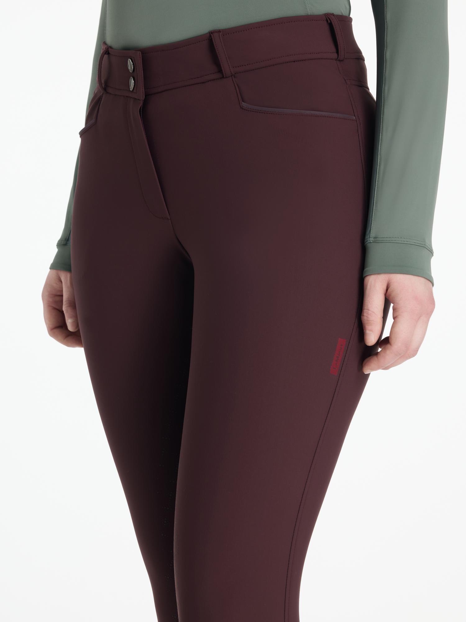 LeMieux Isabelle Knee Grip Breeches Damson