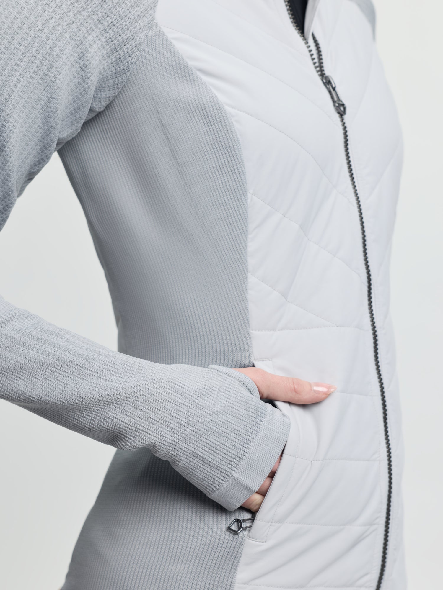 LeMieux Maddie Jacket Grey lightweight hybrid equestrian jacket