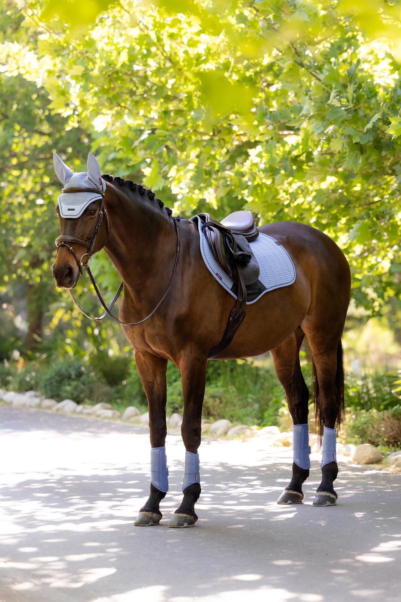 LeMieux Essence Close Contact Square Saddle Pad Powder Blue