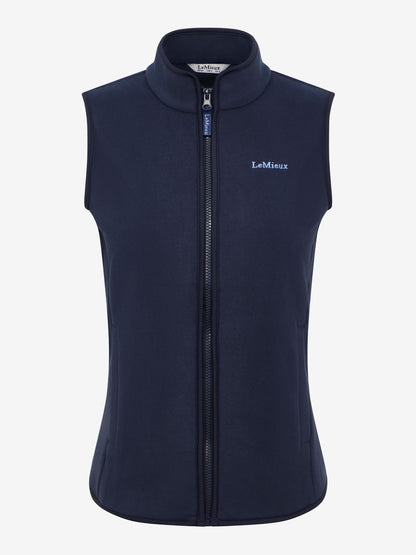 Lemieux Roberta Fleece Gilet Navy - Lightweight Equestrian Vest for Women | Equiflair