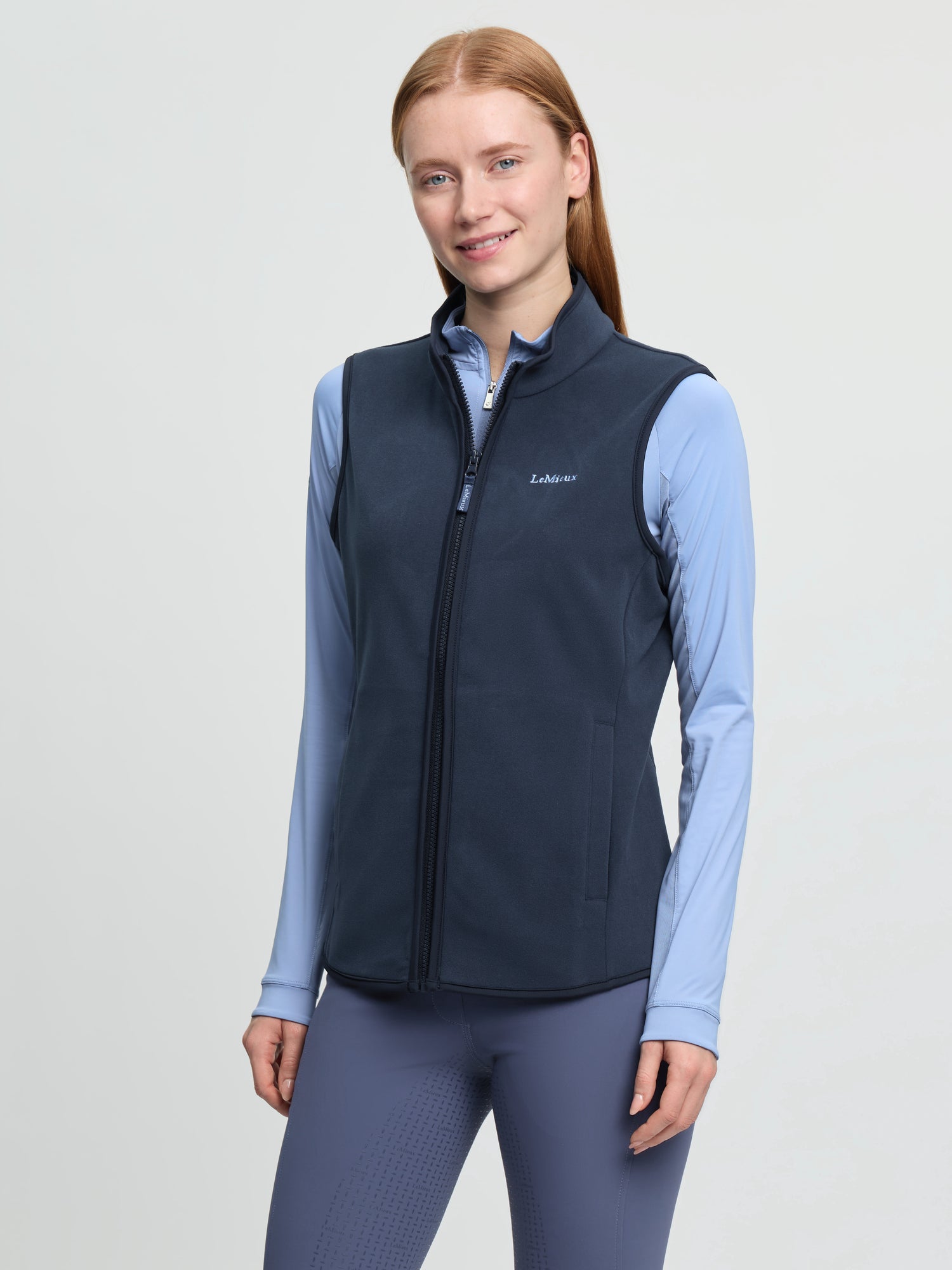 LeMieux Roberta Fleece Gilet Navy