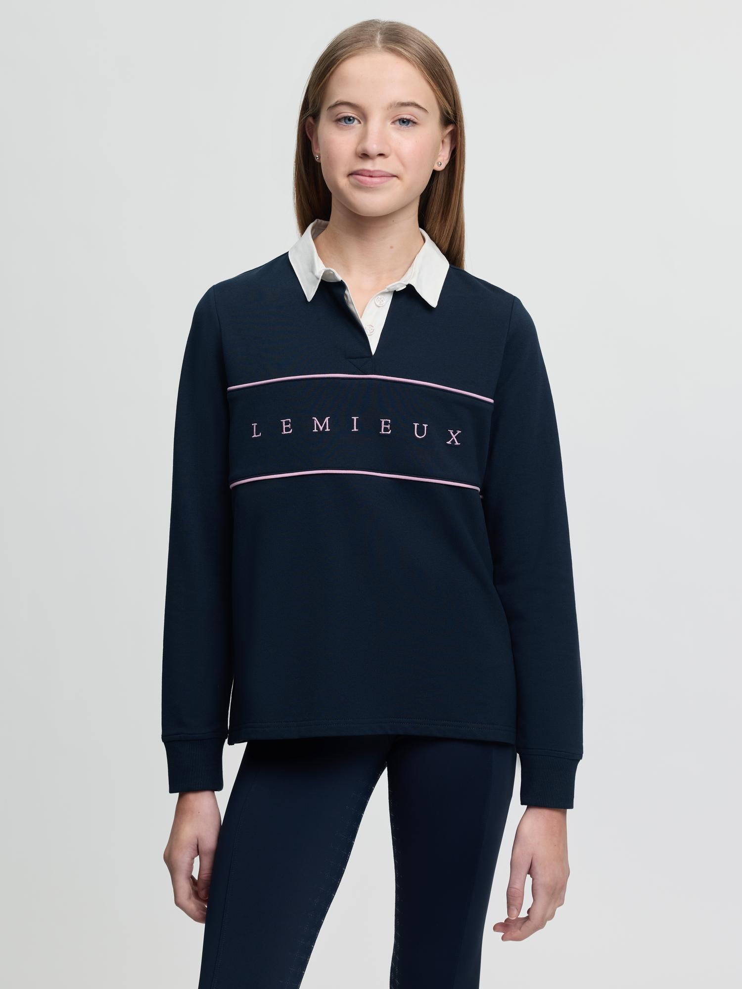 LeMieux Young Rider Riley Rugby Shirt Navy