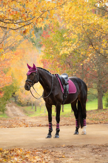 LeMieux Suede Dressage Square Blackberry