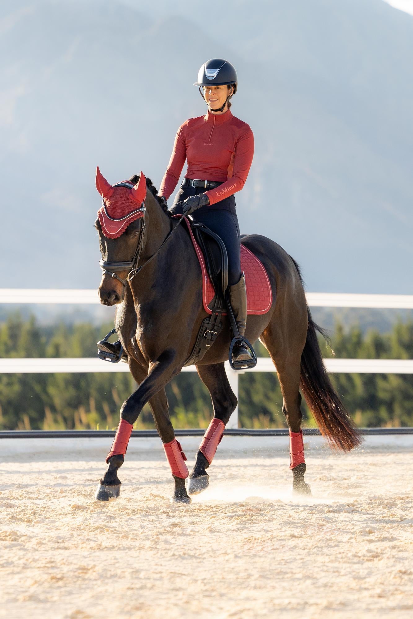 LeMieux Suede Dressage Square Russet