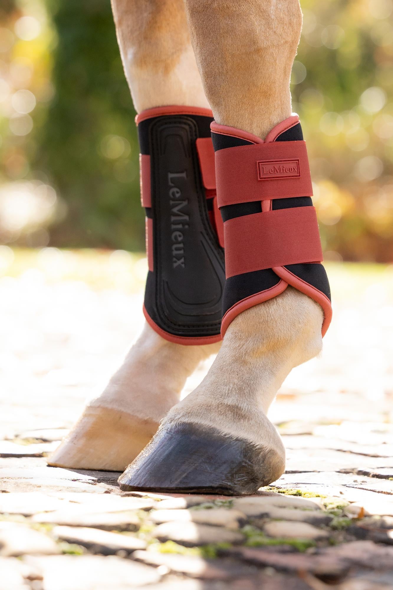 LeMieux Air-Tek Grafter Brushing Boots Russet
