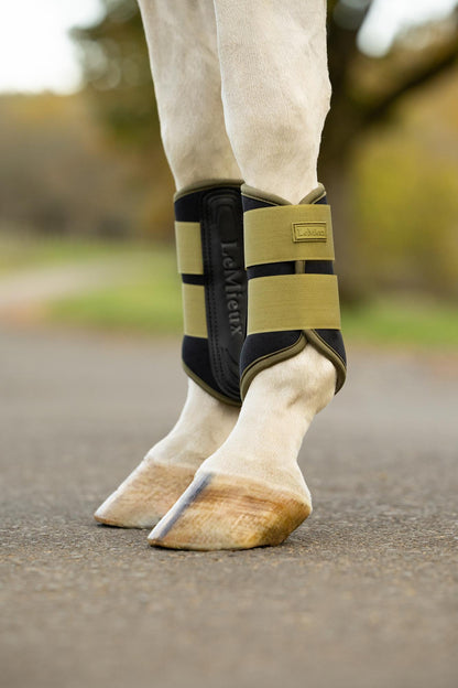 LeMieux Air-Tek Grafter Brushing Boots Gooseberry