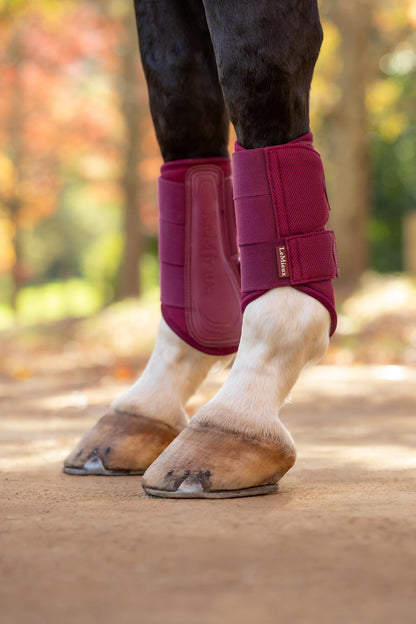 LeMieux Arika Mesh Brushing Boots Blackberry
