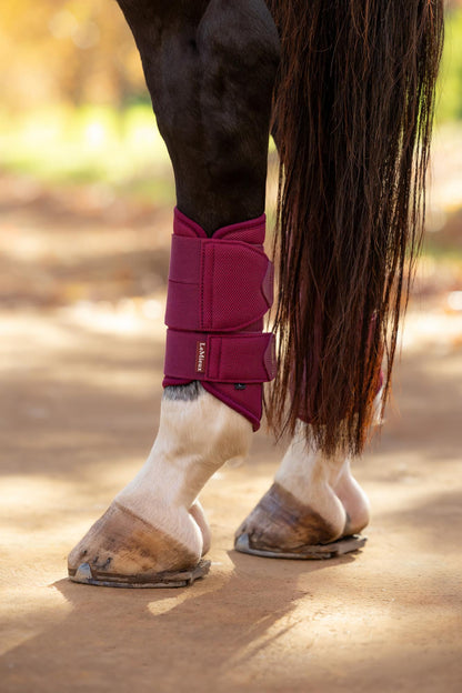 LeMieux Arika Mesh Brushing Boots Blackberry