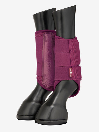 LeMieux Arika Mesh Brushing Boots Blackberry