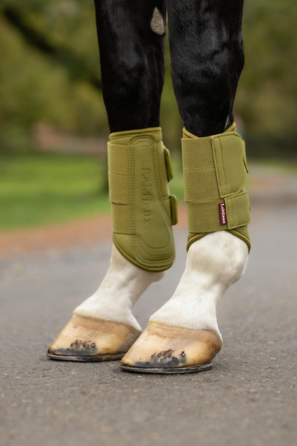 LeMieux Arika Mesh Brushing Boots Gooseberry