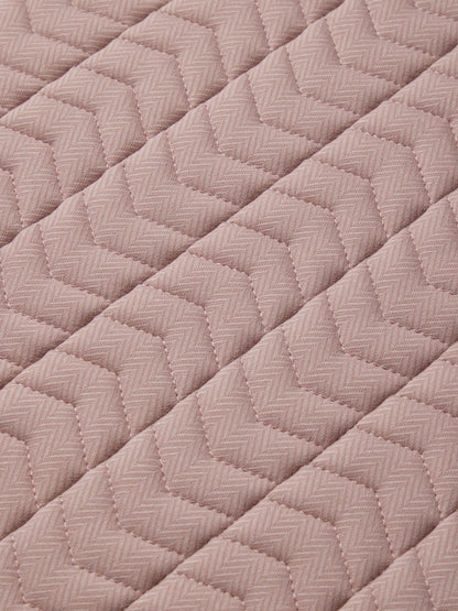 LeMieux Heritage Herringbone Dressage Square, Wild Rose, chevron quilting saddle pad