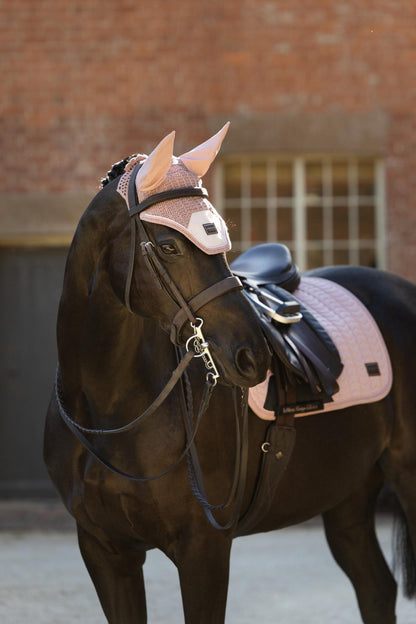 LeMieux Heritage Fly Hood Wild Rose for horse - stylish equestrian gear