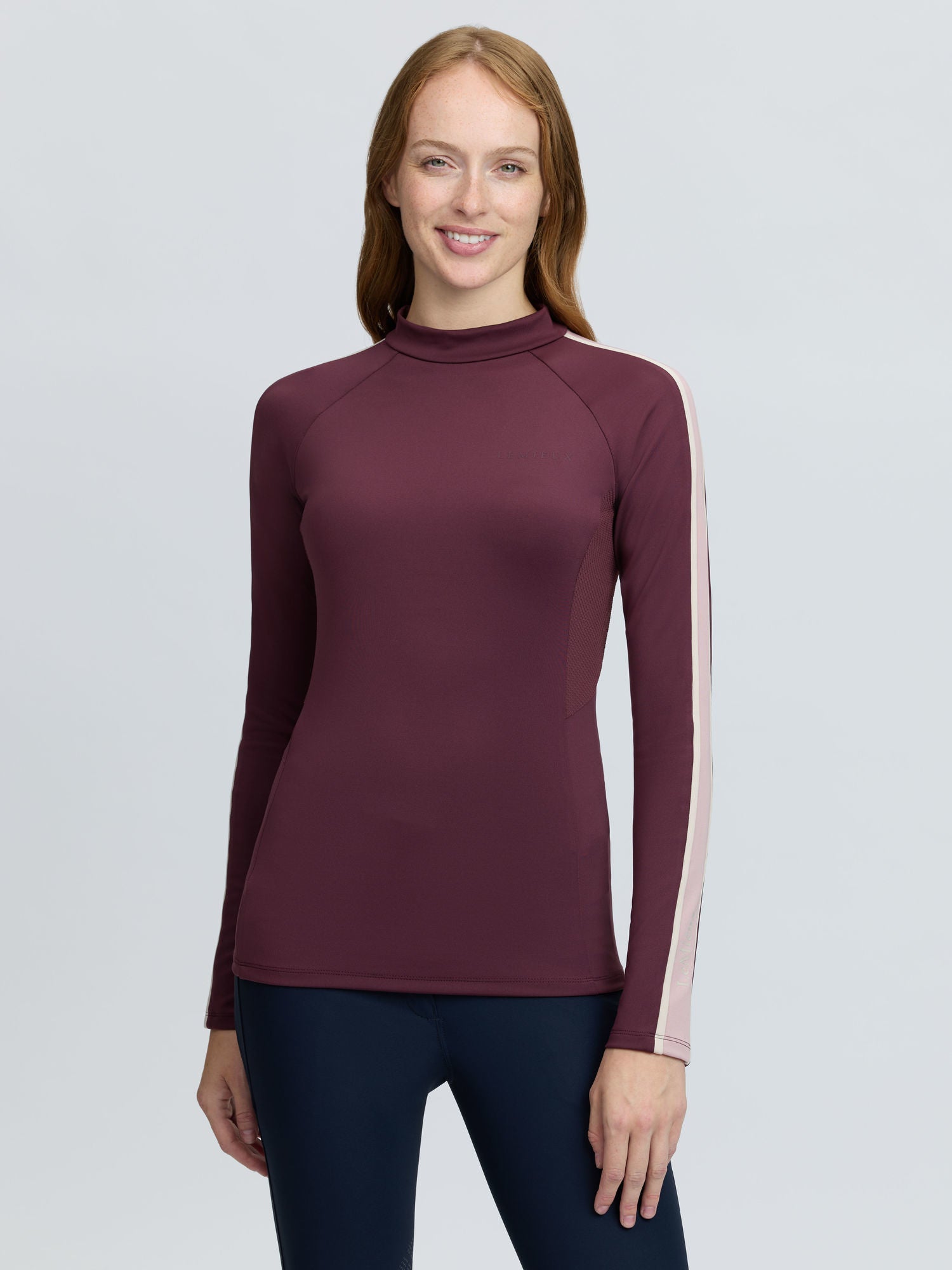LeMieux Talia High Neck Base Layer Bramble