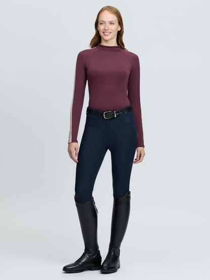 LeMieux Talia High Neck Base Layer Bramble