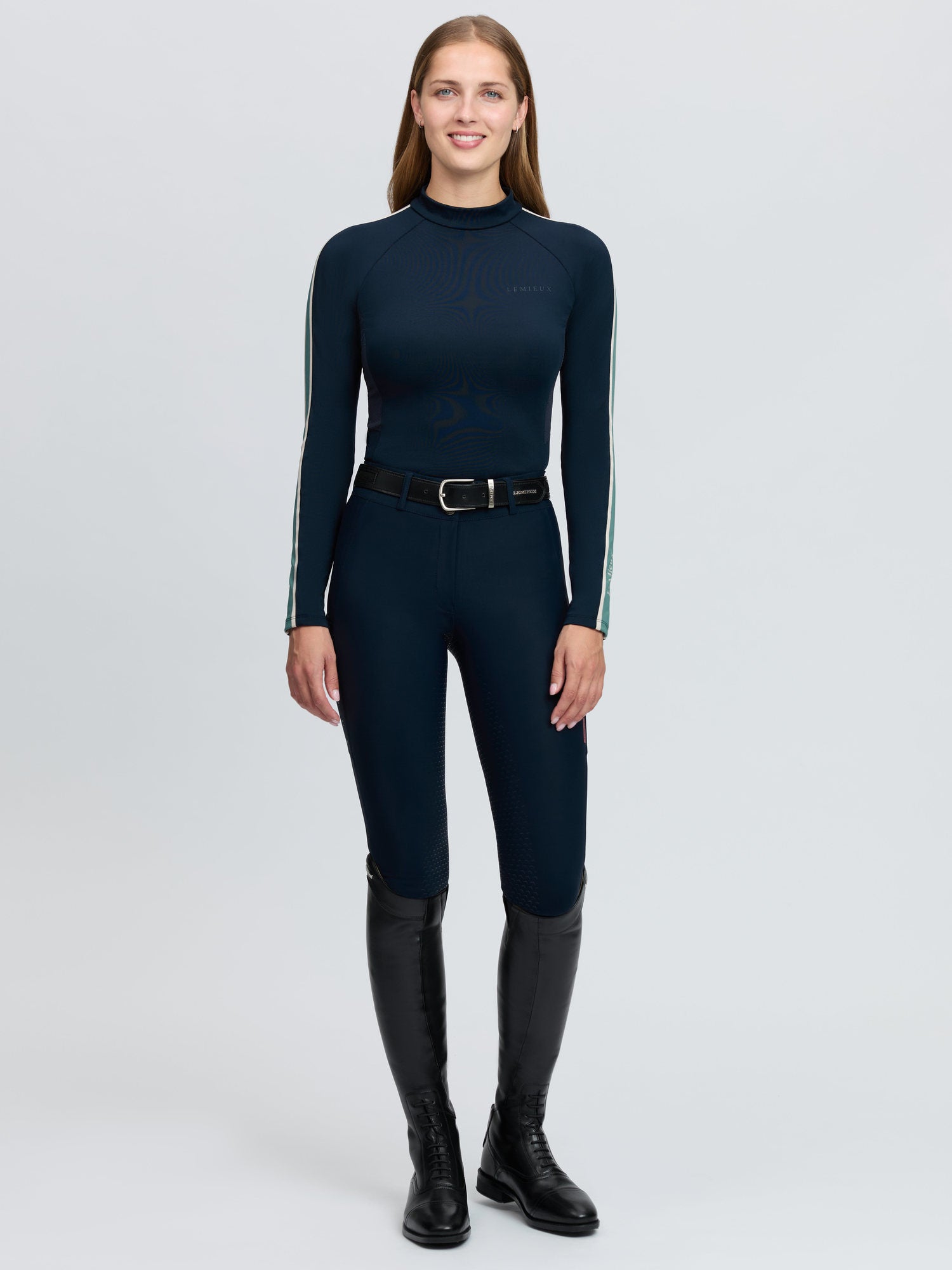 LeMieux Talia High Neck Base Layer Navy