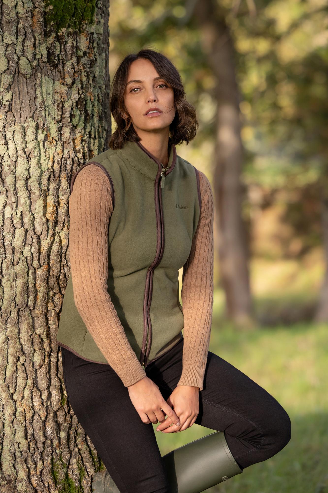 LeMieux Frankie Fleece Gilet Willow Green