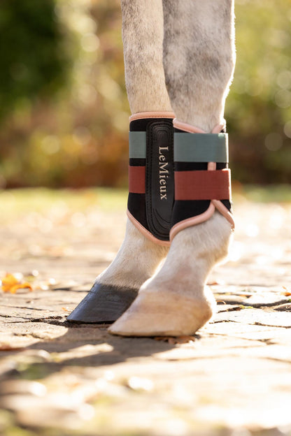LeMieux Air-Tek Grafter Brushing Boots Aloe/Spiced Earth